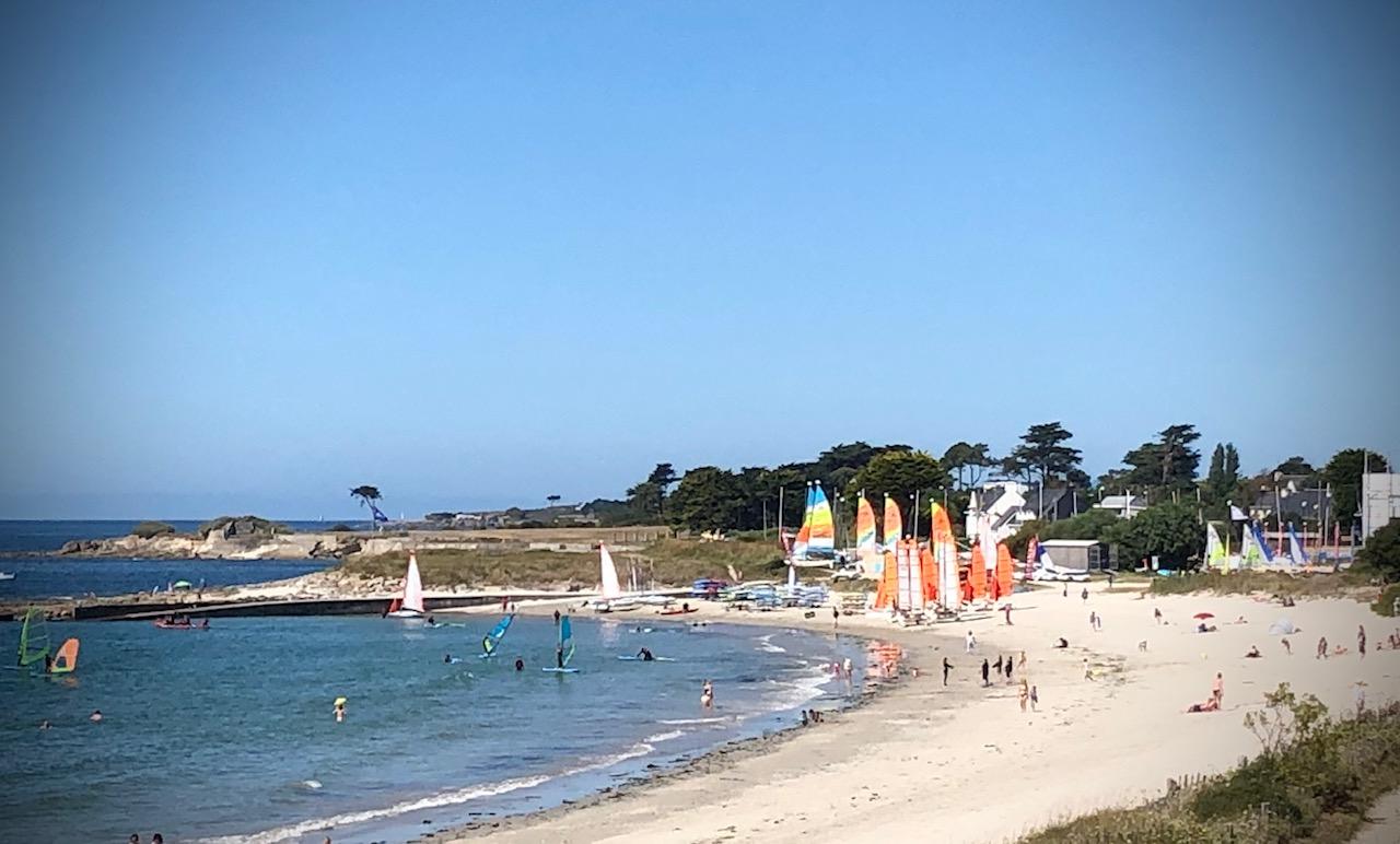 Logis Hotel & Restaurant Les Mouettes - Larmor Plage, Proche De Lorient Екстериор снимка